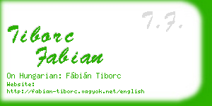 tiborc fabian business card